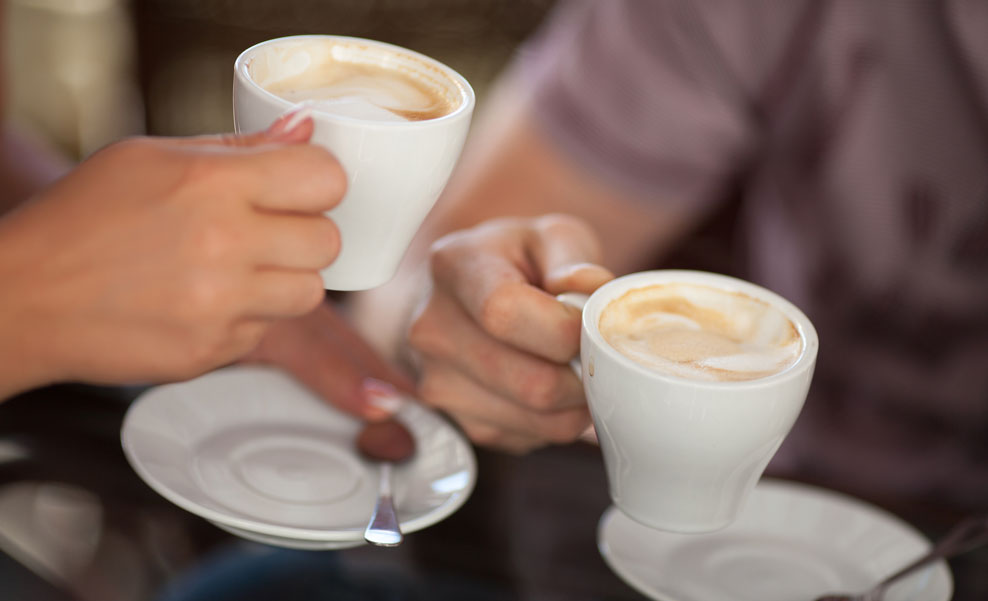 Samen genieten van een kop koffie